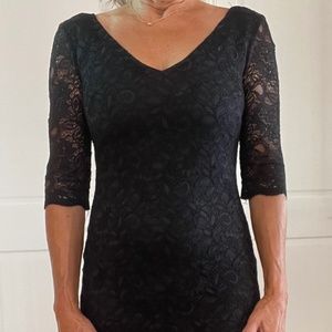 Black French Lace Dress